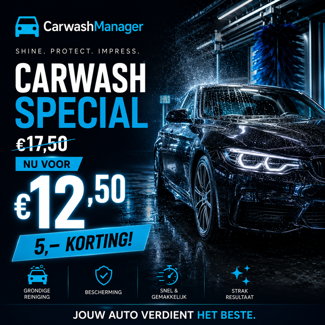 Voorbeeld van een gegenereerde advertentie in jouw huisstijl